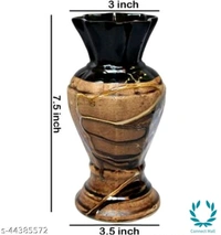  Brown Ceramic Attractive Vases - Brown,  Ceramic, Pack of1